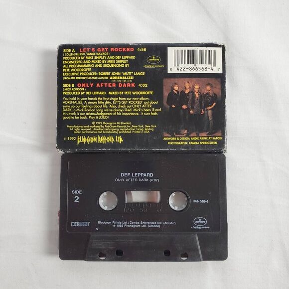 Def Leppard – Let’s Get Rocked Cassette Single (1992) - Picture 2 of 2